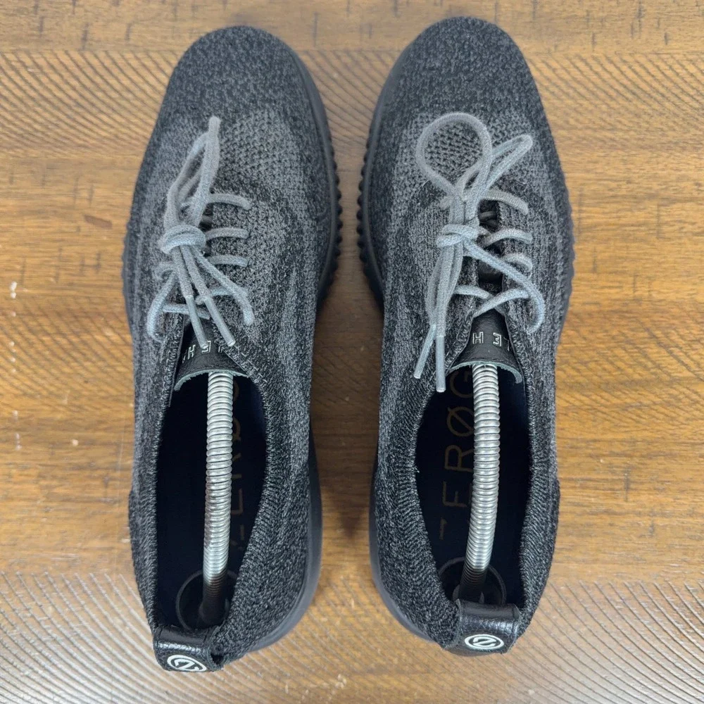 Cole Haan Shoes Mens 10‎ Black Gray 2.ZERØGRAND Stitchlite Wingtip Oxford C27563